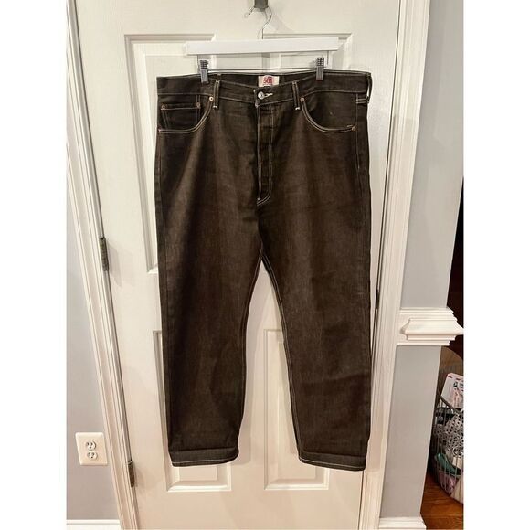 Levi’s Brown 501 Original Vintage Straight Fit Button Fly Jeans sz 40X32 NWOT RA